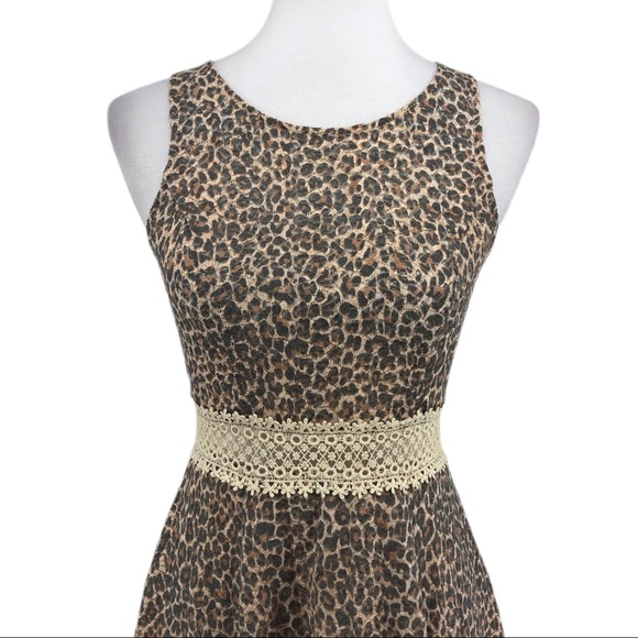 Ellison Leopard Print Mini Dress, Size S - Picture 2 of 6